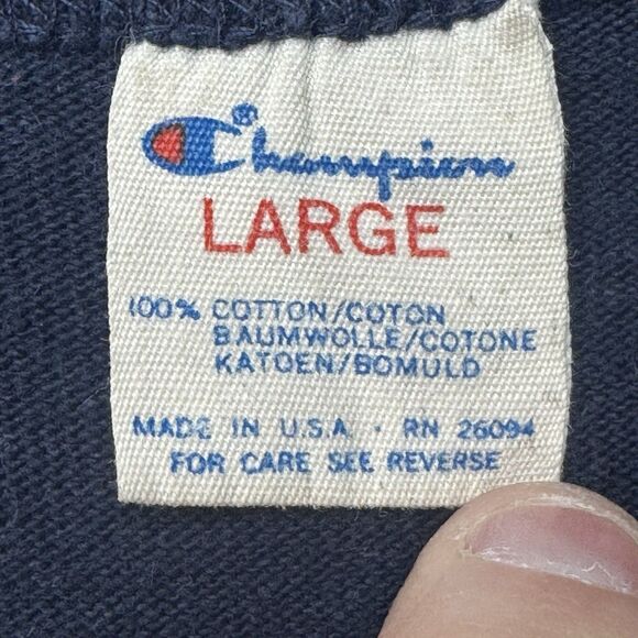 Vintage 80s Michigan Wolverines Shirt Men's Large USA Pullover Crewneck Champion - Picture 8 of 16